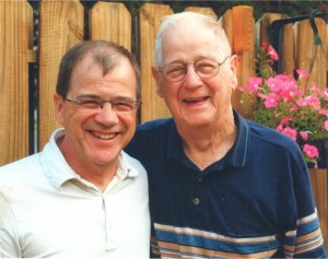 My brother Joe and our father, 2009...i think.